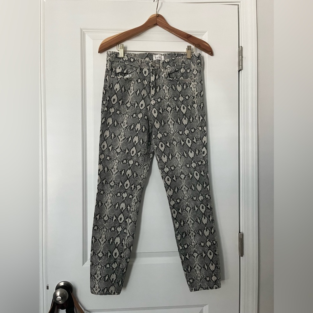 Snake print jeans Nicole miller